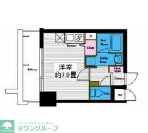 レジディア高岳の物件間取画像